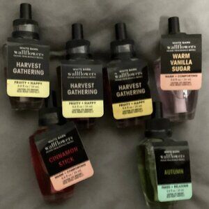 Bath & Bodyworks wallflowers autumn/fall refills-LOT NEW